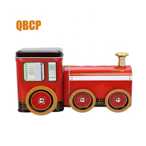 Có thể tái chế xe lửa nhỏ hình sô cô la hộp thiếc cho kẹo cho trẻ em và người lớn - Product Image 4