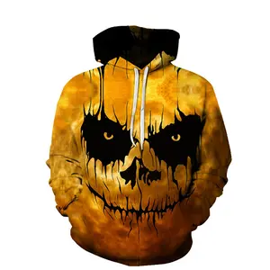 Sıcak 3D baskılı Hoodies erkekler için korku filmi 3D baskı Hoodies rahat moda Harajuku komik büyük beden kazak