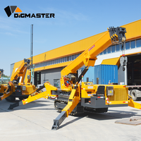 Grue mobile sur chenilles DigMaster Small Spider, hauteur de levage 21 m, électrique/à essence, entraînement hydraulique, capacité personnalisable