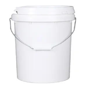 chemical plastic bucket 20 liter Transparent Plastic Paint Barrels with Lid Food Grade
