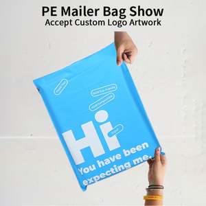 Sac d'expédition biodégradable en plastique à base d'amidon de maïs à forte étanchéité, sac de courrier, sac de colis, usine pour vêtements - Product Image 6