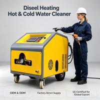 Nettoyeur haute pression diesel 4350 PSI pour nettoyage à chaud, équipement de nettoyage de surface, pistolet de pulvérisation d'eau