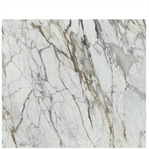Mármol Calacatta Blanco con Vetas Doradas de Alta Calidad, 600x1200 mm, Losas Artificiales de Piedra Sinterizada de Porcelana, 1600x3200 mm - Product Image 6