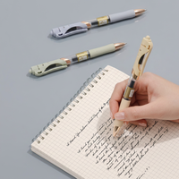Stylo gel classique premium 0,5 mm, écriture fluide, fournitures de bureau et scolaires, prise en main confortable, rechargeable, pointe fine
