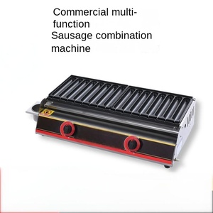 Machine à hot-dog de table électrique/gaz commerciale Hot Dog Roller Grill Maker Hot Dog Saucisse Maker Machine Snack Food Equipment - Product Image 2
