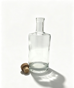 Bouteille de liqueur ronde de luxe au design nouveau, best-seller, 500 ml, 700 ml, 750 ml pour le vin, le cognac vintage, le <span class=keywords><strong>whisky</strong></span> écossais mélangé - Product Image 4