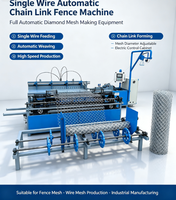 Machine automatique de fabrication de clôtures à mailles losangées à double fil, machine entièrement automatique pour clôtures à mailles losangées, machine à mailles métalliques à coût compétitif