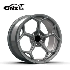 Zhenlun Rims Racing Forged Alloy Wheels Concave Lightweight Polished Chrome Silver Rims Fits For Luxury Cars