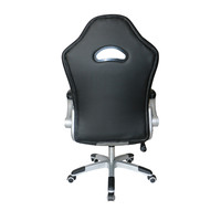 Chaise de bureau pivotante réglable en gris, fauteuil de jeux, haute qualité