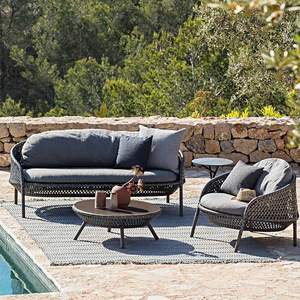Hot Selling Garden Furniture Lounge Set Villa Leisure Pe <b>rattan</b> Aluminum Alloy <b>Sofa</b> Outdoor Lounge Sectional <b>Sofa</b> Furniture Set - Product Image 4