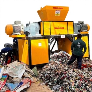 Buyer Preferred MSW Plastic Shredder Double Shaft Semi-Automatic Capacity 5000 Kg Hr Plastic Crushing Machine with Durable - Product Image 1