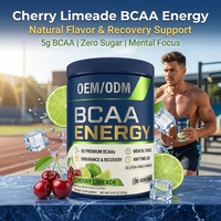 Poudre Énergisante BCAA Marque Blanche OEM/ODM 5g – BCAAs Premium Saveur Cerise-Limeade – Complément Sportif pour l'Endurance et la Récupération