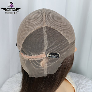 Meilleure vente 100% cheveux humains bruts non traités un donneur sans colle perruque avant à dos avec haut en soie pleine dentelle cheveux humains - Product Image 5