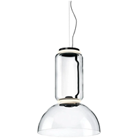 Suspension longue en verre de designer italien moderne, à hauteur réglable, avec commande tactile, pour table à manger, bar, cuisine, restaurant