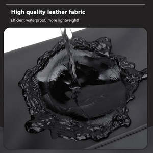 Sac à dos pour ordinateur portable en cuir PU de haute qualité pour hommes, imperméable, avec port USB, idéal pour l'école, les étudiants et les voyages - Product Image 5