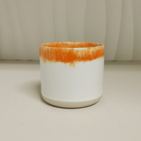 Pot à bougie en céramique original avec glaçure de transformation au four, décoration de Noël pour la maison, 12,4 oz, fait main, personnalisable, nouveau design