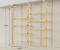 Étagères murales réglables DIY et système de connexion de tubes pour portant à vêtements en tuyaux industriels, aménagement personnalisé pour boutique