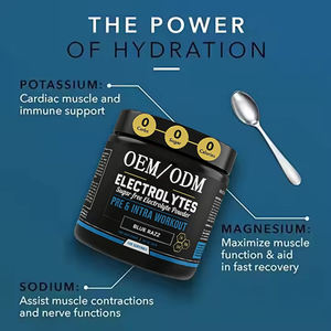 WellSpring - Polvo Electrolítico Sin Azúcar, Sabor Frambuesa Azul, con Potasio, Magnesio, Calcio y Minerales Traza, 100 Porciones, <span class=keywords><strong>Pre</strong></span> e Intra Entrenamiento - Product Image 3