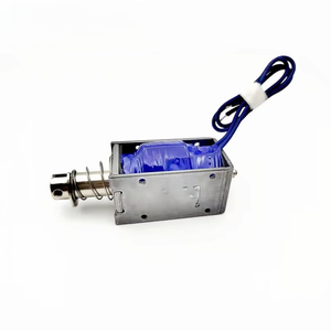 Dc <span class=keywords><strong>12V</strong></span> 24V <span class=keywords><strong>solenoid</strong></span> SM1253S-1 15 mét đột quỵ lớn lực đẩy mạnh mẽ lực đẩy kéo nam châm điện 21.6 Wát 10% chu kỳ nhiệm vụ máy bán hàng tự động - Product Image 4