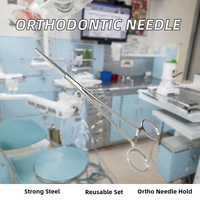 Pince porte-aiguilles en acier inoxydable à tête TC, ensemble d'instruments chirurgicaux orthodontiques manuels, pince réutilisable certifiée CE