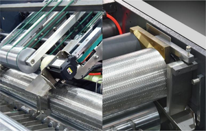 Machine <span class=keywords><strong>de</strong></span> laminage <span class=keywords><strong>hydraulique</strong></span> intelligente à grande vitesse trois-en-un WESTONIX pour papier et plastique - Product Image 4