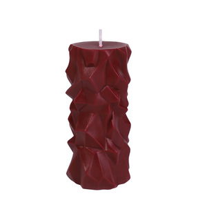 Bougie Géométrique à Basse Température Rose Bourgogne en Cire de Soja et Paraffine pour Massage Sensuel - Product Image 5