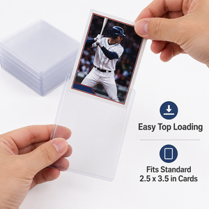 Lot de 25 protège-cartes rigides transparents 35PT 3x4 pour cartes de sport et cartes TCG - Product Image 5