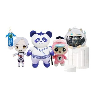 Porte-clés en peluche personnalisés, poupées de dessins animés avec impression de logo pour cadeaux d'enfants - Product Image 1