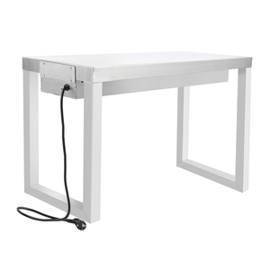 Single Tier U-Leg Stainless Steel <b>Electric</b> Heated Buffet Bridge Food Warming <b>Table</b> for Catering Service - Product Image 2
