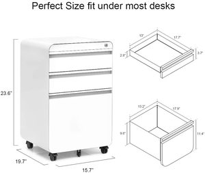<span class=keywords><strong>Meuble</strong></span> de rangement bas pour bureau, armoire à dossiers mobile en métal à <span class=keywords><strong>3</strong></span> <span class=keywords><strong>tiroirs</strong></span>, armoire à dossiers en acier, armoire à <span class=keywords><strong>tiroirs</strong></span> mobile en métal - Product Image 4