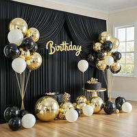 Voilages de fond de scène de mariage en polyester effet soie laiteuse, pour extérieur, anniversaire, arche suspendue, drapés de plafond de tente, fournitures de fête