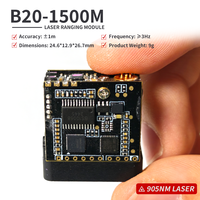 Modul Pengukur Jarak Laser Esp32 905nm 2km Sensor Jarak UART Pengukur Jarak Kompak untuk Drone
