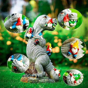 Figura Decorativa Divertida para Jardín, Duende Travieso de Resina, Gnomo, <span class=keywords><strong>Enano</strong></span> Navideño para Césped, Escultura, Adorno - Product Image 4