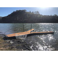 Pour bateau et Yacht Parking Drop Stitch Gonflable Y Pontoon Yacht Flottant Nage Eau Plate-Forme Dock Jet Ski Gonflable Y Dock