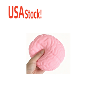USA Stock <b>Large</b> Soft TPR Cheese Brain Shape Squeeze Toy-Anti-Stress Novelty Fidget Toy for Office <b>Desk</b> Use - Product Image 1