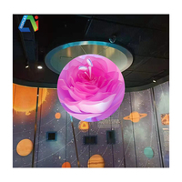 Haute Performance personnalisé sphérique tout diamètre P2 intérieur extérieur boule LED écran d'affichage Led vidéo panneau mural 0.6m 1m 1.2m 1.5m