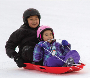 Traîneau à neige <span class=keywords><strong>double</strong></span> durable d'hiver 48 "pour adultes et enfants - Product Image 6