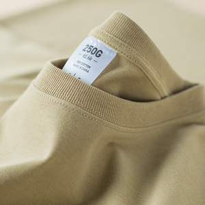 TKAN611 personalizado 250gsm 100% algodón Streetwear camisetas de gran tamaño para venta al por mayor verano impresión en blanco Camiseta Hombre - Product Image 2