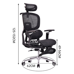 <span class=keywords><strong>Sedia</strong></span> da <span class=keywords><strong>Ufficio</strong></span> Direzionale Girevole a 360° in Rete, Stile Nordico Moderno, con Profondità Seduta Regolabile - Campione Gratuito - Product Image 6