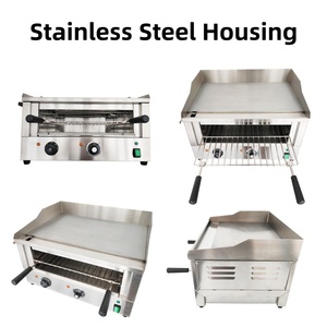 معدات شواء مطبخ كهربائية تجارية متعددة الوظائف من Heavybao ، شواية برغر مسطحة ، شواية سمندر للاتصال - Product Image 3