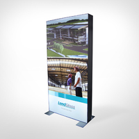 Panneau publicitaire LED sans cadre TianLang TL001, épaissi, double face, avec cadre en aluminium anodisé argenté