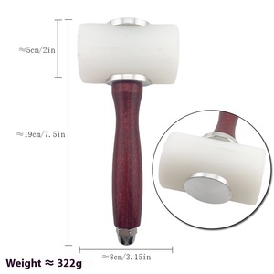 Martillo Industrial <span class=keywords><strong>de</strong></span> Latón y Acero al Carbono con Cabeza <span class=keywords><strong>de</strong></span> Nylon para Trabajos en Cuero y Carpintería, Maza <span class=keywords><strong>de</strong></span> Material <span class=keywords><strong>de</strong></span> Goma - Product Image 6