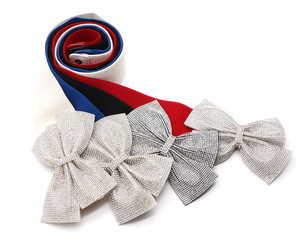 Custom Supplier Big Rhinestone Bow Elastic <strong>Peplum</strong> Waistband Wide Wedding Dress <strong>Belts</strong> for Women - Product Image 3