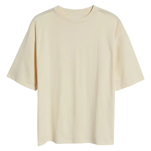 <span class=keywords><strong>T</strong></span>-<span class=keywords><strong>shirt</strong></span> graphique personnalisé vierge surdimensionné de haute qualité <span class=keywords><strong>T</strong></span>-<span class=keywords><strong>shirt</strong></span> de luxe en <span class=keywords><strong>coton</strong></span> épais à épaules tombantes pour femmes - Product Image 4