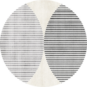 Modern Minimalist Round Rug Striped Imitation Cashmere Non Slip Living Room Bedroom <b>Study</b> Sofa Coffee Table <b>Chair</b> Mat - Product Image 5