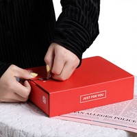 Boîte en papier pliable personnalisée avec logo, de qualité alimentaire, à fermeture éclair déchirée à la main, imprimée en couleur, pour expédition express