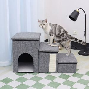Customized Cloth Type Three-Tier Staircase Storage Ladder Foldable Non-Slip <b>Dog</b> & Cat <b>Sofa</b> <b>Bed</b> - Product Image 1