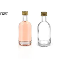 Offre Spéciale – Bouteilles en Verre Transparent de 100ml, 150ml, 750ml pour Boissons Gazeuses, Jus, Vin Rouge et Bière avec Couvercle