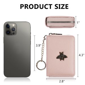 Prix de gros Logo personnalisé Premium PU cuir <span class=keywords><strong>porte</strong></span>-clés <span class=keywords><strong>porte</strong></span>-carte à la mode fermeture éclair carte de crédit portefeuille avec <span class=keywords><strong>fenêtre</strong></span> - Product Image 5