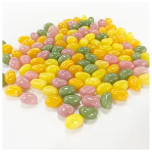 Chinese Natural Color Jelly Bean Ncnf Candy Halal Soft Beans Candy Sugar Coated Jelly Candy Sweet